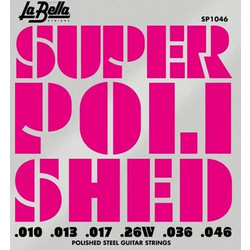 La Bella SP1046 Σετ 6 Χορδές Ηλεκτρικής Κιθάρας Stainless Steel 10-46" Medium Tension