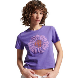 Superdry Γυναικείο Αθλητικό Crop Top Μωβ W1011093A-6SW