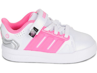 Adidas Lightorama Court Παιδικά Sneakers με Φωτάκια Λευκά Φούξια KI6535