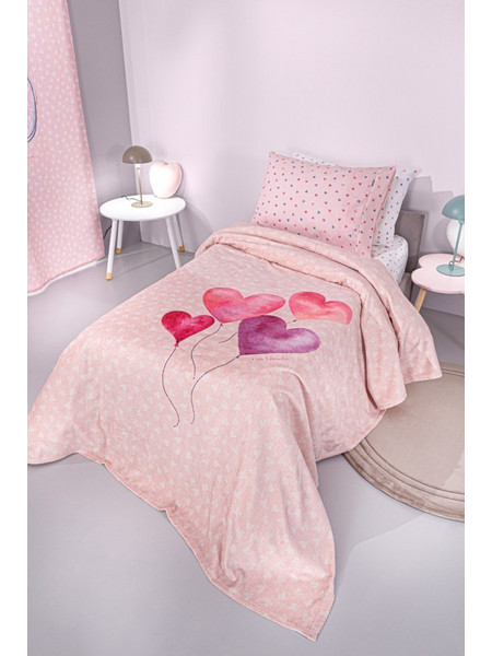 Guy Laroche Amore Παιδική Κουβέρτα Fleece 160x220 Ροζ