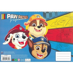 Gim Paw Patrol Μπλοκ Ζωγραφικής 23x33cm 40 Φύλλων με Αυτοκόλλητα 334-68416