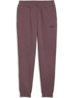 Puma Essentials Ανδρικό Παντελόνι Φόρμας Fleece με Λάστιχο Μπορντό 682607-91
