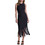 DKNY Midi Καλοκαιρινό Φόρεμα για Γάμο / Βάπτιση Μαύρο P6EUAD33-BLK