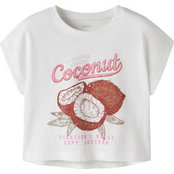 Name It Coconut Παιδικό Crop Top Κοντομάνικο Λευκό 13215793