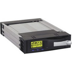 RaidSonic Icy Dock MB-122ABOX-B 3.5" Aluminium LC-Display Mobile Rack