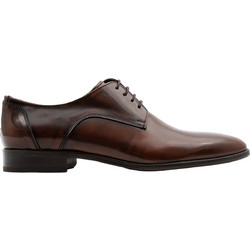 Boss Shoes Ανδρικά Σκαρπίνια Derby Δερμάτινα Καφέ Z7513