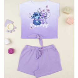 Prenatal Lilo & Stitch Παιδικό Σετ για Κορίτσι Καλοκαιρινό Λιλά 1575009
