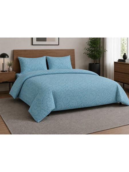 Cosmin Σετ Σεντόνια Μονά Βαμβακερά 170x260 Lunora Lahour Blue