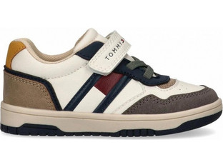 Tommy Hilfiger Παιδικά Sneakers Μπεζ Καφέ T1X9-35227-1269-Y913