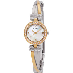 Timex Trend Γυναικείο Ρολόι με Ασημί Χρυσό Μεταλλικό Μπρασελέ ZUTXTW2W62100