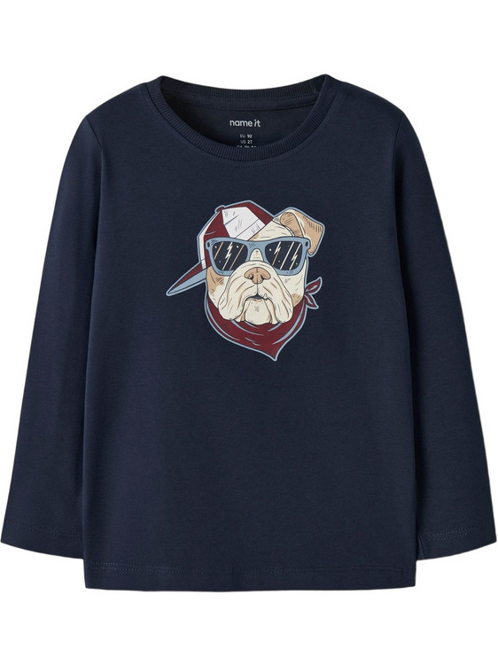 Name It Blazer Cool Dog Παιδικό T-Shirt Μακρυμάνικο Navy Μπλε 13224978