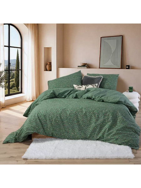 Nef-Nef Σετ Σεντόνια Διπλά Βαμβακερά 200x270 Wild Green