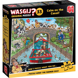 Puzzle Jumbo Wasgij Calm on the Canal 1000 Κομμάτια