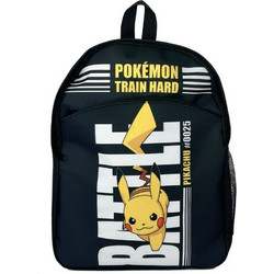 Thumbs Up Pokemon Pikachu Train Hard Σχολική Τσάντα Πλάτης Μαύρη PKPW6719