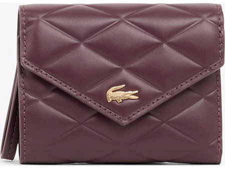 Lacoste Μικρό Γυναικείο Πορτοφόλι με Clip Μπορντό 3NF5119EE-71