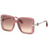 Roberto Cavalli SRC007-550D48 Γυναικεία Γυαλιά Ηλίου Τετράγωνα Μεταλλικά Ασημί με Καφέ Φακό