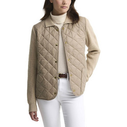 Barbour Γυναικείο Μπουφάν Καπιτονέ Μακρύ Μπεζ LKN1694-BE93
