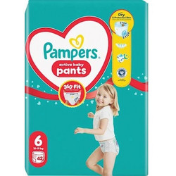 Pampers Active Baby Pants Πάνες Βρακάκι No6 13-19kg 42τμχ