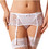 Ewana Lingerie Romance Ζαρτιέρες με Δαντέλα See Through Λευκές 45770