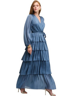 Desiree Maxi Φόρεμα για Γάμο / Βάπτιση Κρουαζέ Μπλε 08.45007