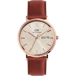 Daniel Wellington Ανδρικό Ρολόι με Καφέ Δερμάτινο Λουράκι DW00100829