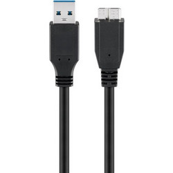 Goobay 95026 Καλώδιο USB-A Male 3.0 to USB-B Micro Male 1.8m Black
