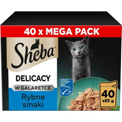 Sheba Delicacy Fishy Flavours in Jelly 40x85gr