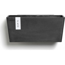 Ecopots Manhattan Medium Κρεμαστή Γλάστρα Εξωτερικού Χώρου Ορθογώνια Ανθρακί 35x17.2x15.5cm 31781