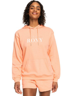 Roxy Surf Stoked Γυναικείο Φούτερ με Κουκούλα & Τσέπες Πορτοκαλί ERJFT04697-MFQ0