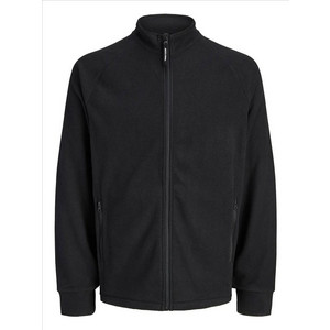 Jack & Jones Ανδρική Ζακέτα Fleece με Φερμουάρ Μαύρη 12306403 Jack & Jones Ανδρική Ζακέτα Fleece με Φερμουάρ Μαύρη 12306403