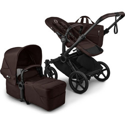 Bugaboo Donkey 6 Complete Καρότσι Μωρού 2 σε 1 Black/Cocoa Brown