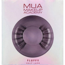MUA Fluffy Βλεφαρίδες Μισές Σετ με Κόλλα 2τμχ 301182