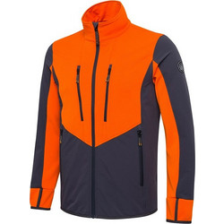 Beretta Ανδρική Ζακέτα Fleece με Φερμουάρ Πορτοκαλί Ανθρακί 502175-09OU