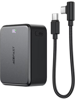 Acefast M28 Power Bank 10000mAh 22.5W με Θύρα USB-A & 2 Θύρες USB-C Black