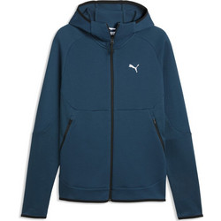 Puma Ανδρική Ζακέτα Φούτερ με Κουκούλα και Φερμουάρ Πετρόλ 693951-36