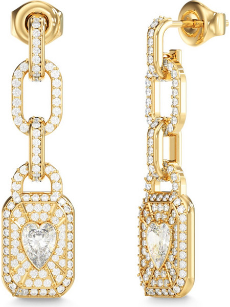 Guess Crystal Love Γυναικεία Σκουλαρίκια Κρεμαστά από Ατσάλι Xρυσά UBE06349JWYGT