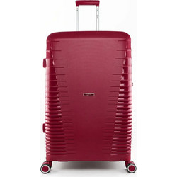 Rain RB8018 Βαλίτσα Μεγάλη 75x48x29cm με 4 Ρόδες Μπορντό