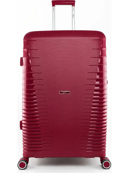 Rain RB8018 Βαλίτσα Μεγάλη 75x48x29cm με 4 Ρόδες Μπορντό