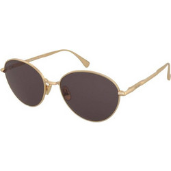 Max Mara MM0200 30A Γυναικεία Γυαλιά Ηλίου Οβάλ Μεταλλικά Χρυσά με Καφέ Φακό