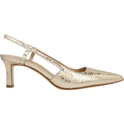 Michael Kors Γόβες Slingback Δερμάτινες με Λεπτό Χαμηλό Τακούνι Χρυσές 40T5AOMS1M-740