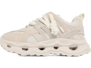 Buffalo Malaga Γυναικεία Sneakers Flatforms Εκρού BUFPD00016373