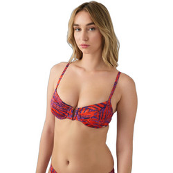 Minerva Amira Bikini Top Animal Print Φούξια Μωβ 90-9176