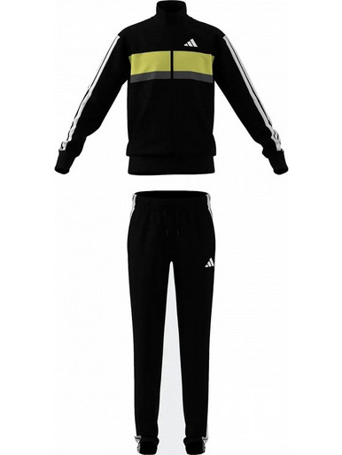 Adidas Παιδικό Σετ Φόρμας Μαύρο Lime KZ0107