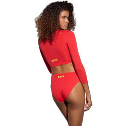 Baya Ψηλόμεσο Bikini Slip Κόκκινο 71112-1