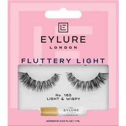 Eylure Fluttery Light & Wispy 165 Βλεφαρίδες Ενιαίες Σετ με Κόλλα 2τμχ AD-737O04