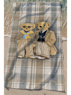 Stewe Home Παιδική Πετσέτα Θαλάσσης Καφέ 75x150cm 28563