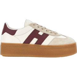 Hogan H698 Allacciato Γυναικεία Sneakers Flatforms Μπεζ HXW6980FB60UHC-0RZQ
