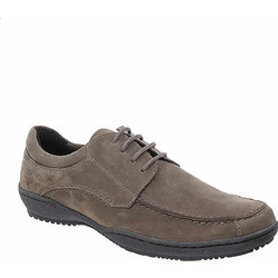 Softies Ανδρικά Σκαρπίνια Derby Δερμάτινα Γκρι 4878
