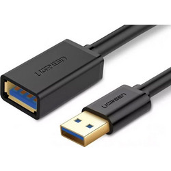 Ugreen US129/30125 Καλώδιο USB-A Male 3.0 to USB-A Female 0.5m Black
