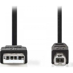 Nedis CCGT60100BK20 Καλώδιο USB-A Male 2.0 to USB-B Male 2m Black